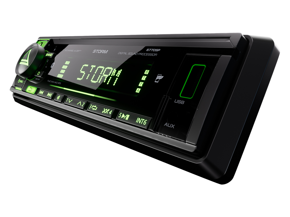 1-DIN USB/SD-ресиверы (без CD) AurA STORM-677DSP 