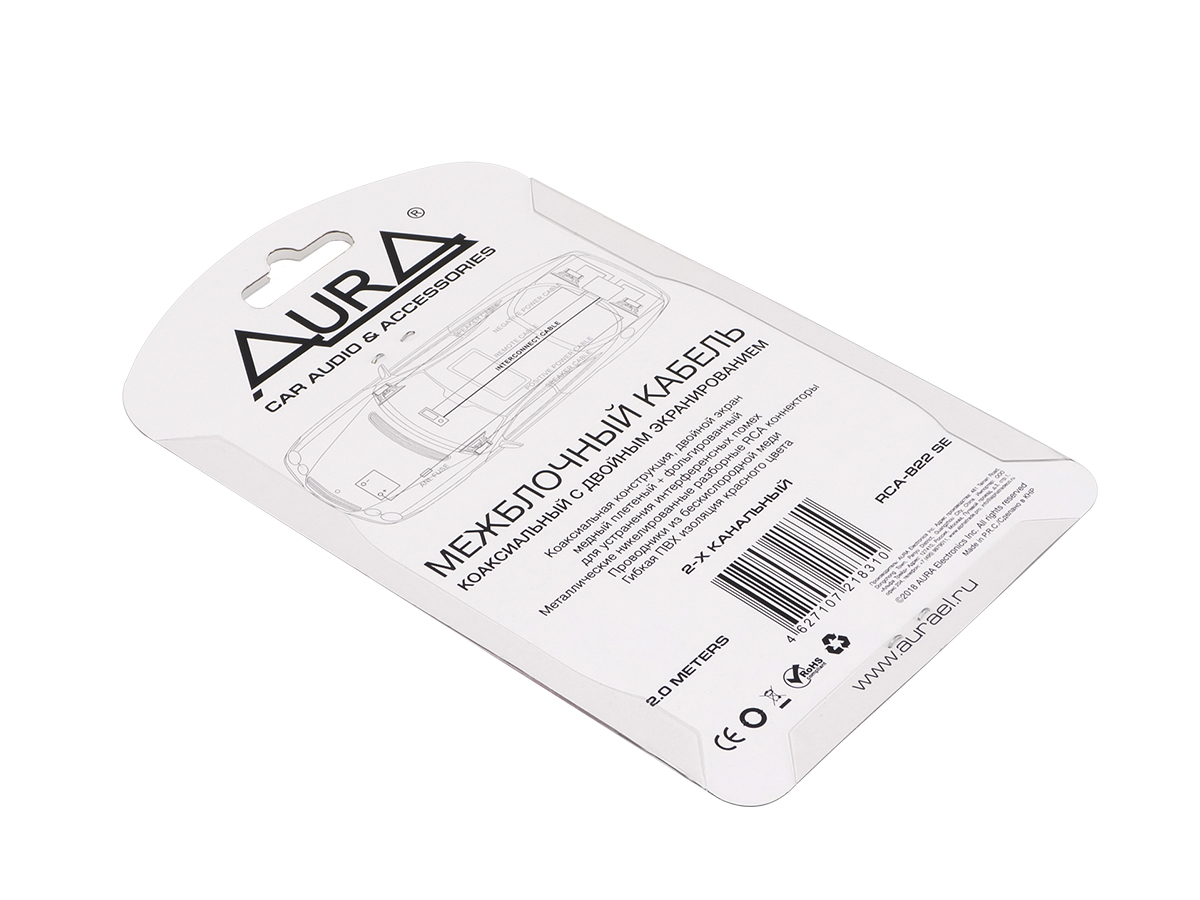 Кабели межблочные (RCA), AUX, HDMI, RCA разъёмы AurA RCA-B22 SE 