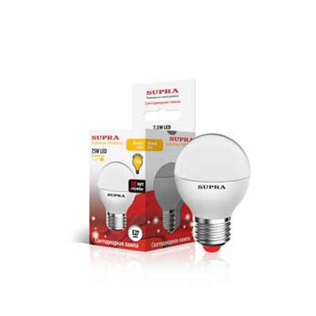 Лампы Supra SL-LED-PR-G45-7.5W/4000/E27