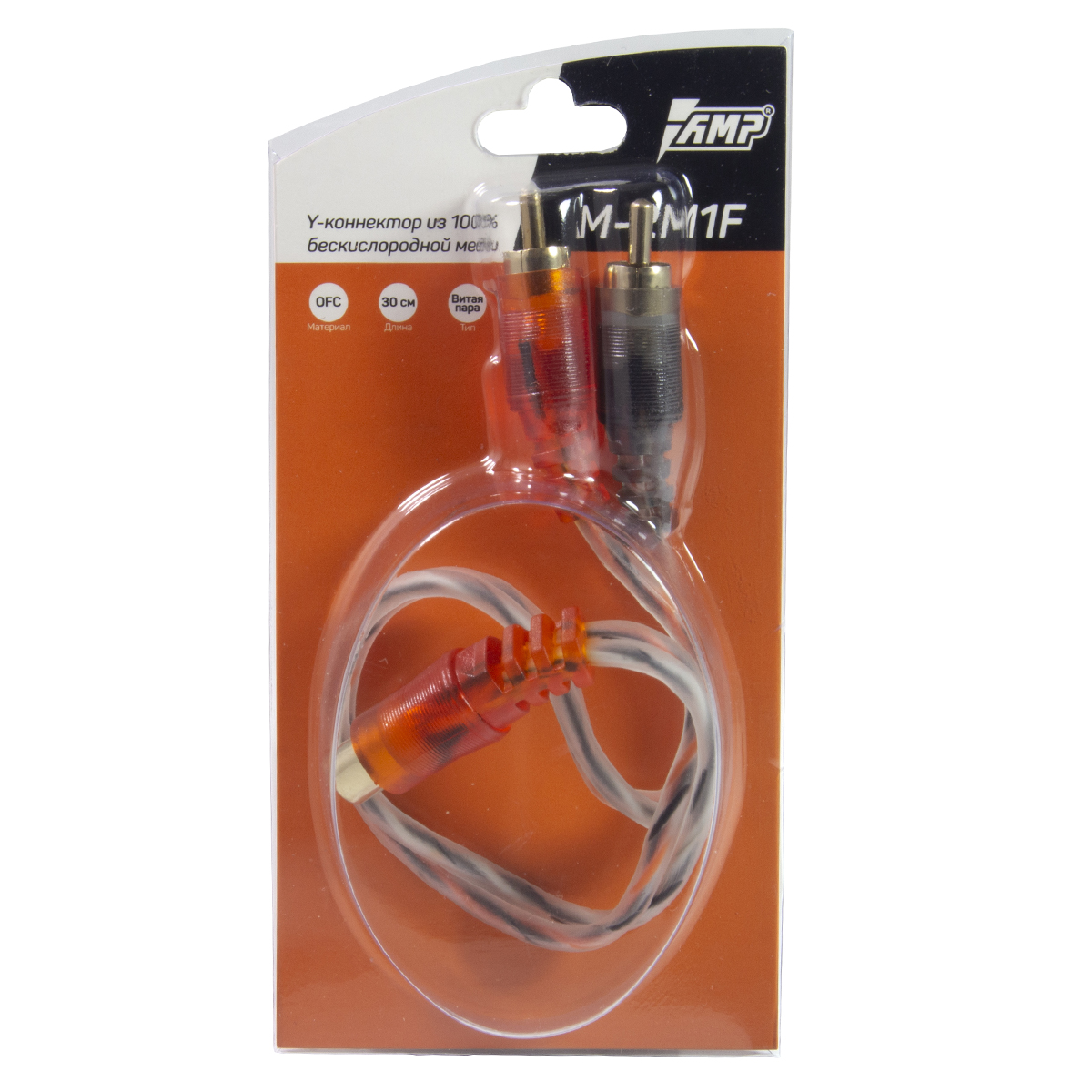 Кабели межблочные (RCA), AUX, HDMI, RCA разъёмы AMP M-2M1F 