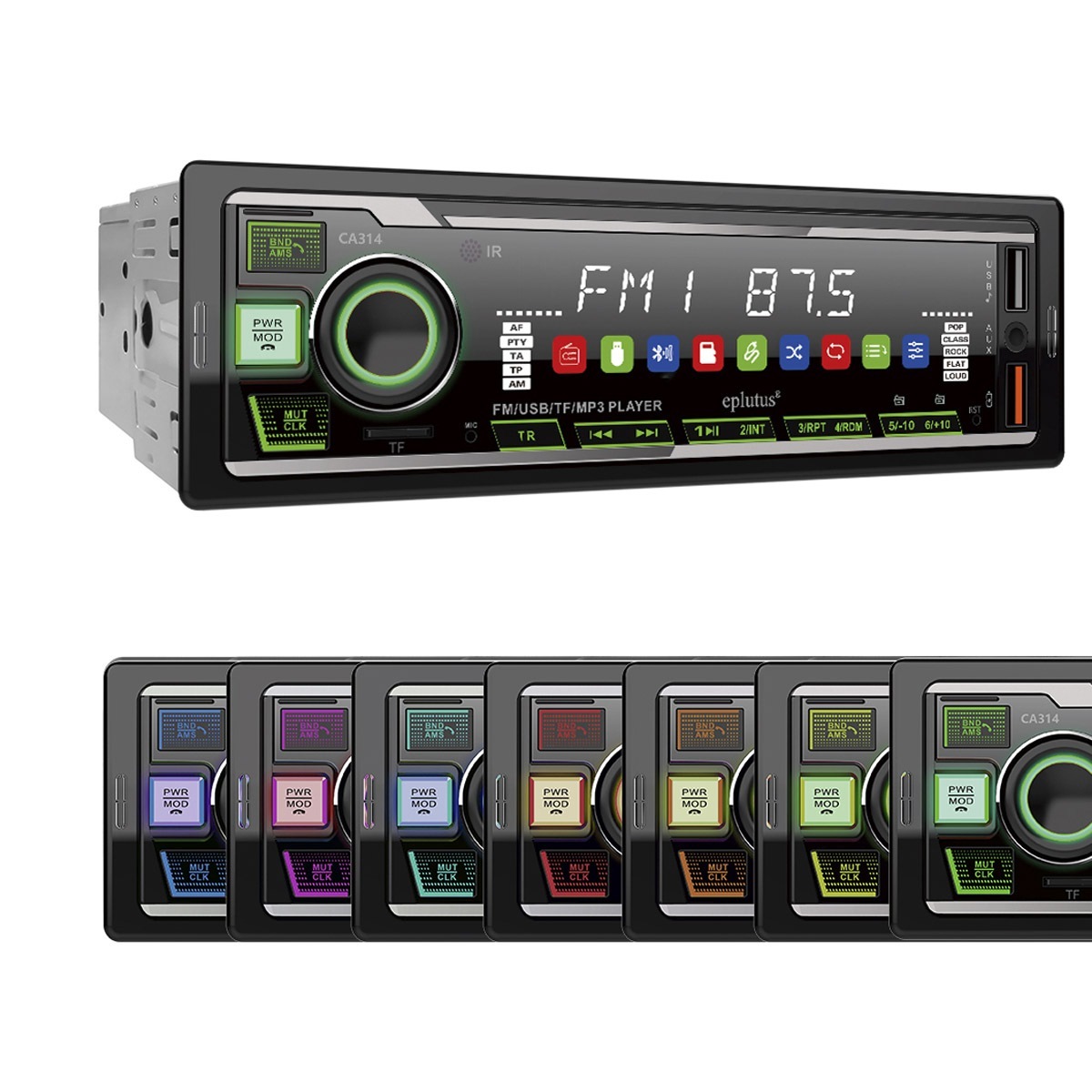 1-DIN USB/SD-ресиверы (без CD) Eplutus CA314 