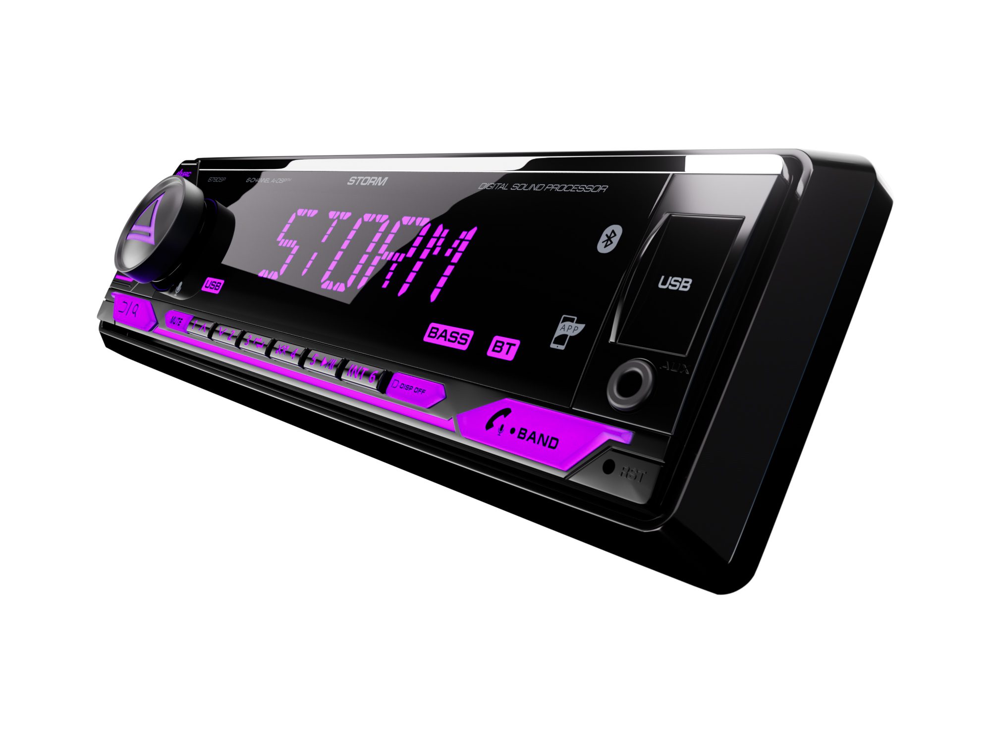 1-DIN USB/SD-ресиверы (без CD) AurA STORM-679DSP 