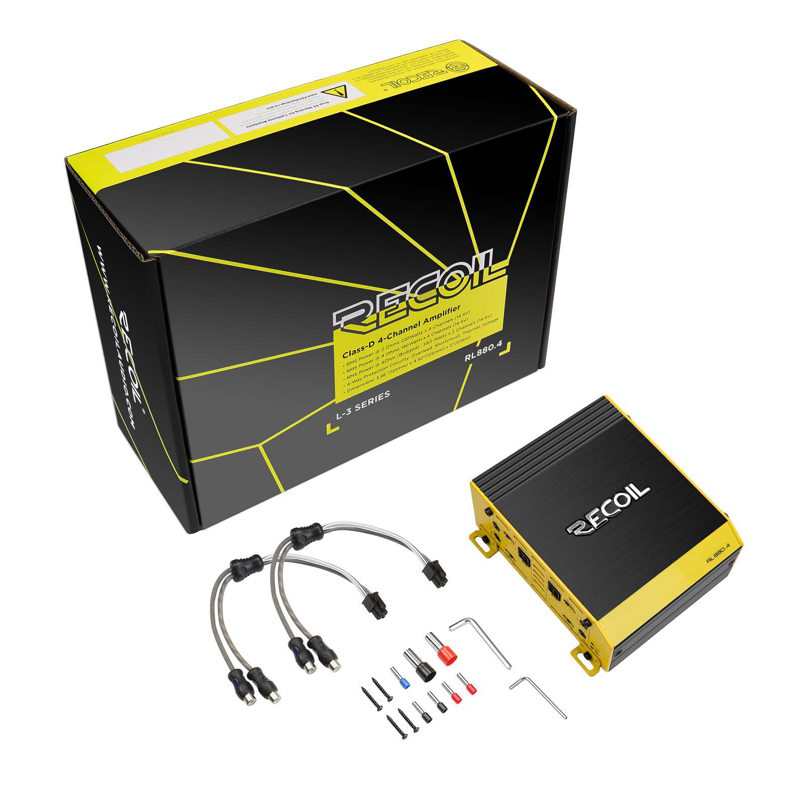 Четырёхканальные усилители Recoil RL880.4 