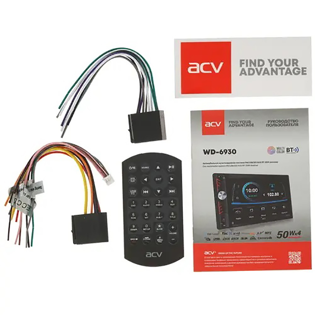 2-DIN Медиа-ресиверы со встроенным ЖК-экраном (без DVD) ACV WD-6930 