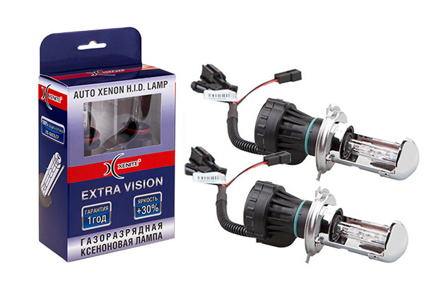 XENITE EXTRA VISION+30% БИ H4 4300K