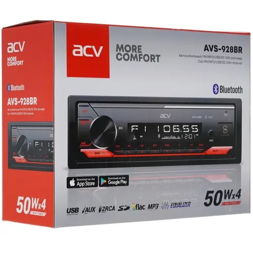 1-DIN USB/SD-ресиверы (без CD) ACV AVS-928BR 