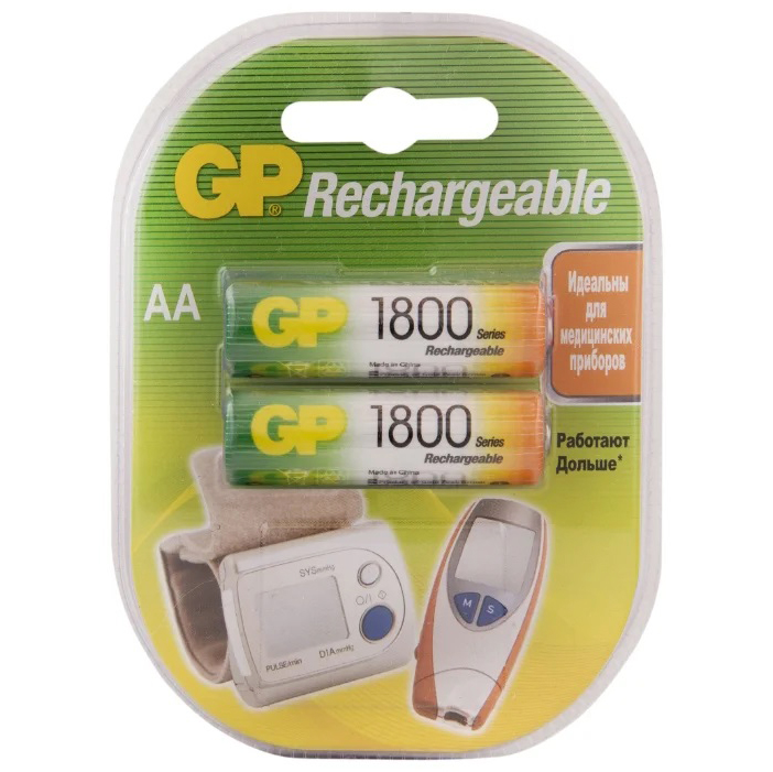 Аккумуляторы. Зарядные устройства Аккумулятор АА R6 GP 1800mAh