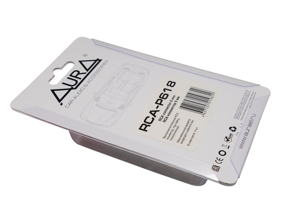 Кабели межблочные (RCA), AUX, HDMI, RCA разъёмы AurA RCA-P618 
