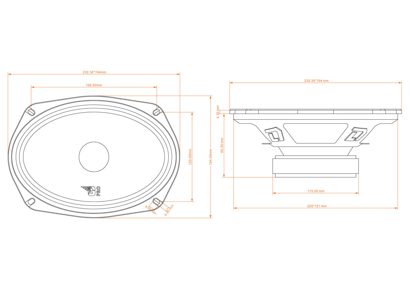DL Audio Gryphon PRO 69 Midbass