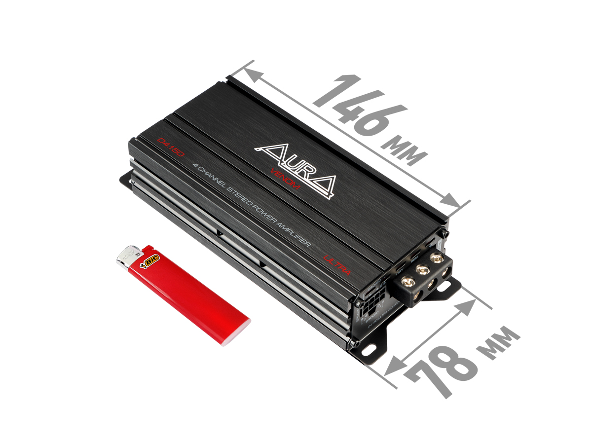 Четырёхканальные усилители AurA VENOM-D4.150 ULTRA 