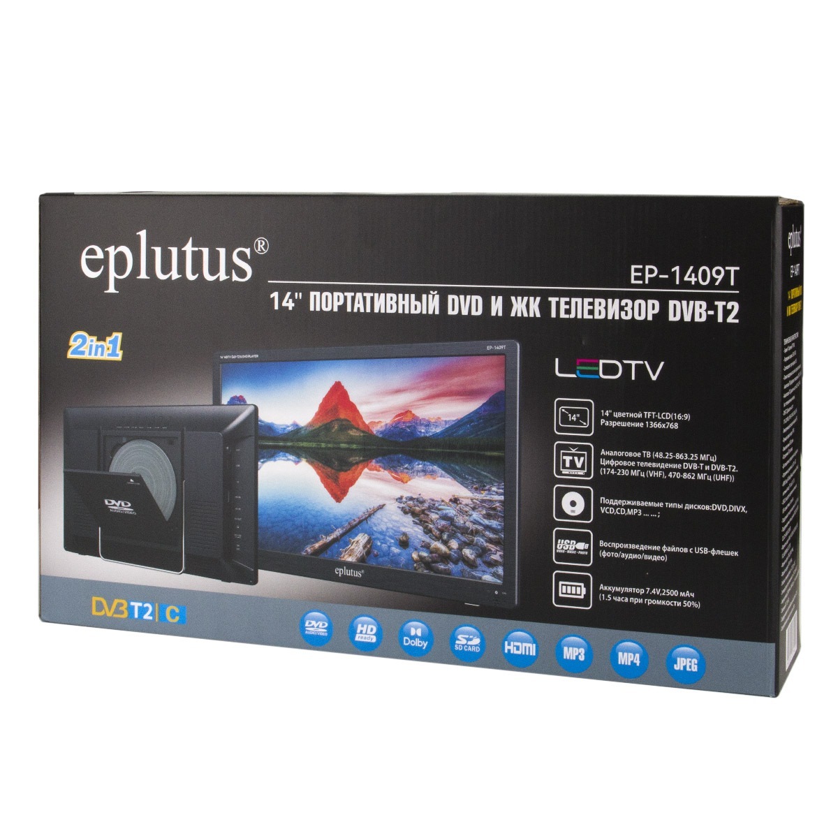Универсальные телевизоры Eplutus EP-1409T Black 