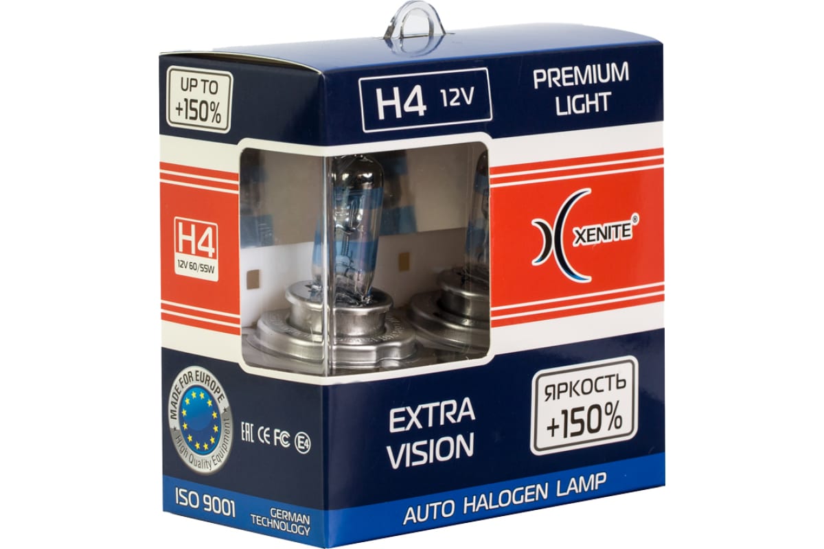 XENITE H4 PREMIUM EXTRA VISION +150%