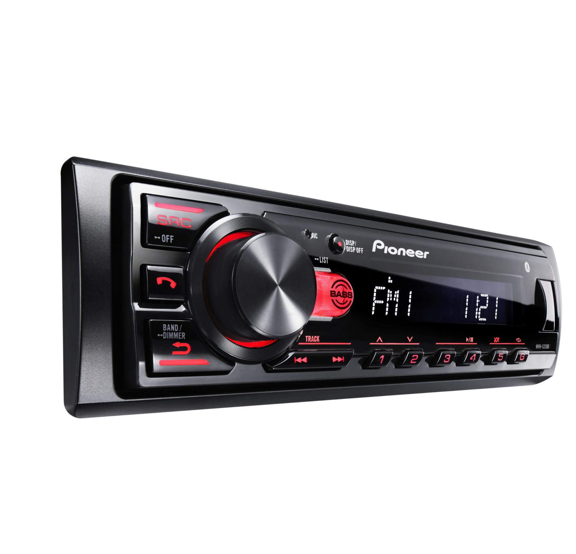 1-DIN USB/SD-ресиверы (без CD) Pioneer MVH-S235BT 