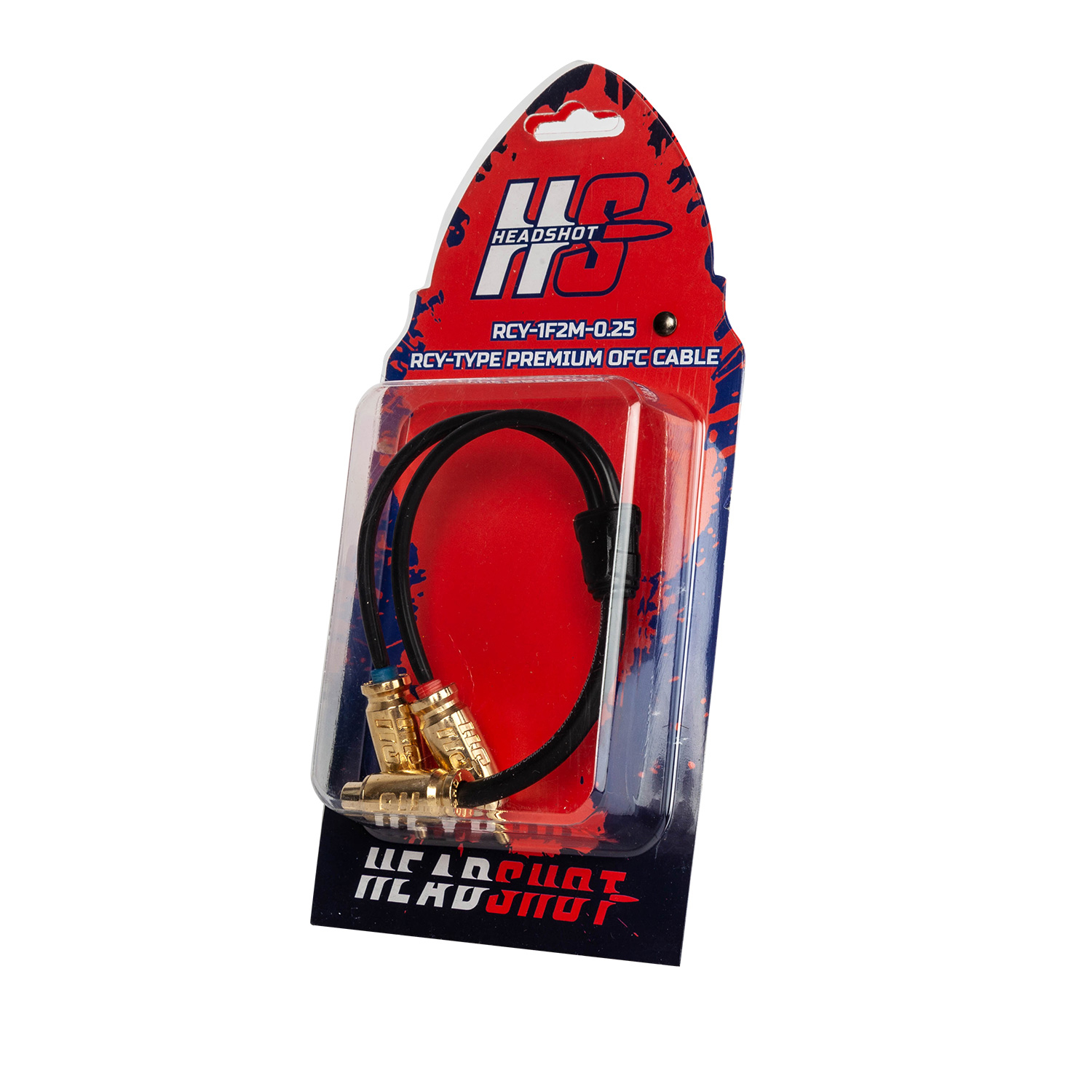 Кабели межблочные (RCA), AUX, HDMI, RCA разъёмы KICX Headshot RCY-1F2M-0.25 