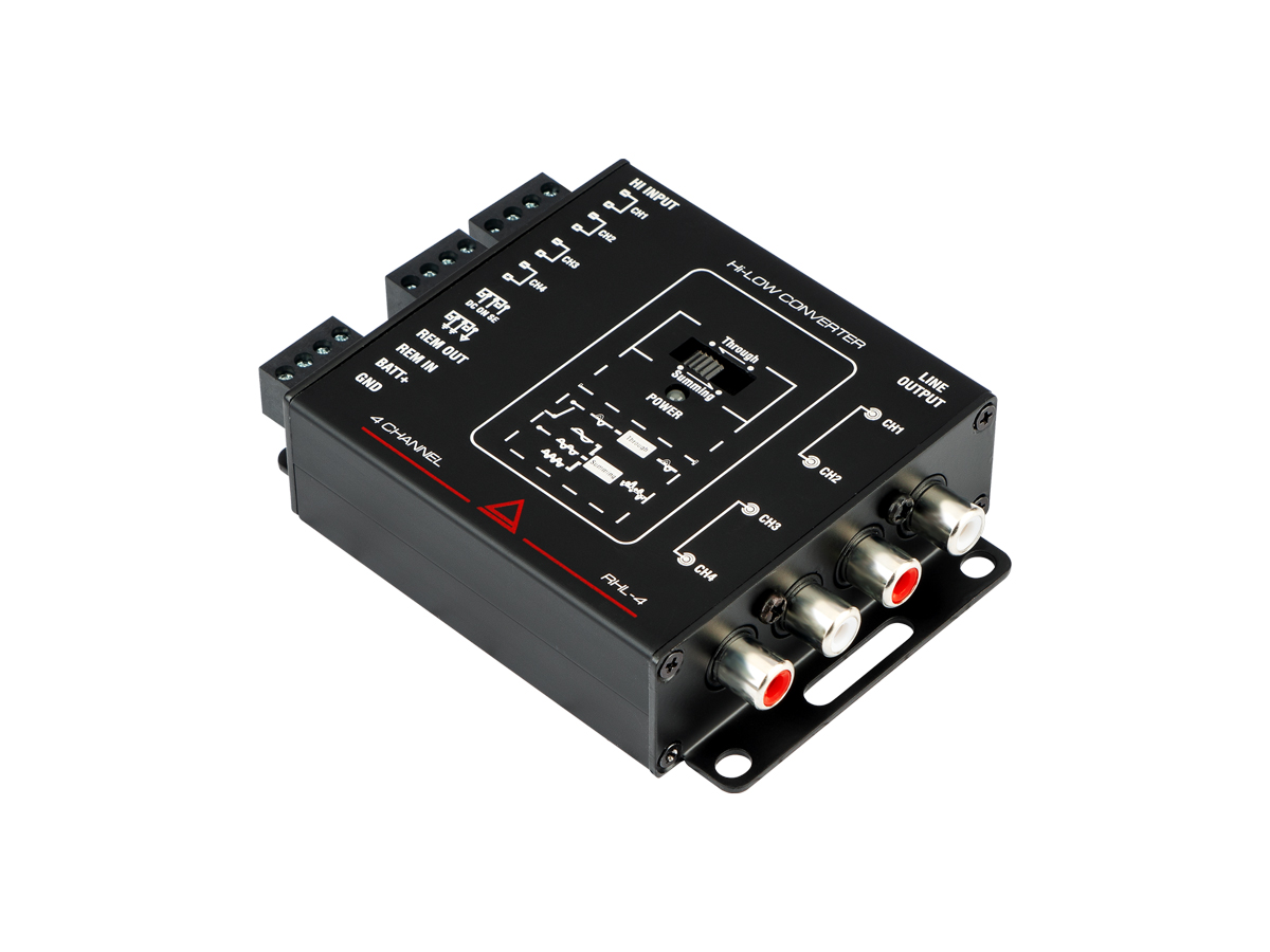 Интерфейсы для подключения усилителей AurA RHL-4 