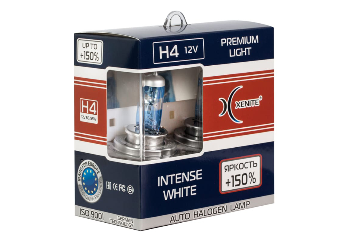 XENITE H4 PREMIUM INTENSE WHITE +150%