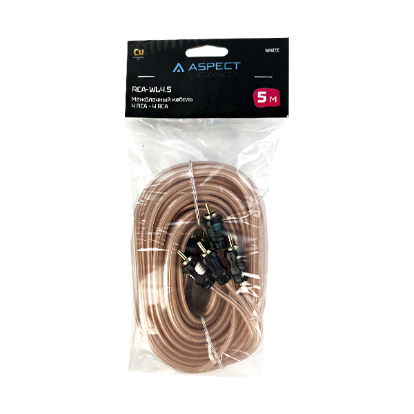 Кабели межблочные (RCA), AUX, HDMI, RCA разъёмы Aspect RCA-WL4,5 
