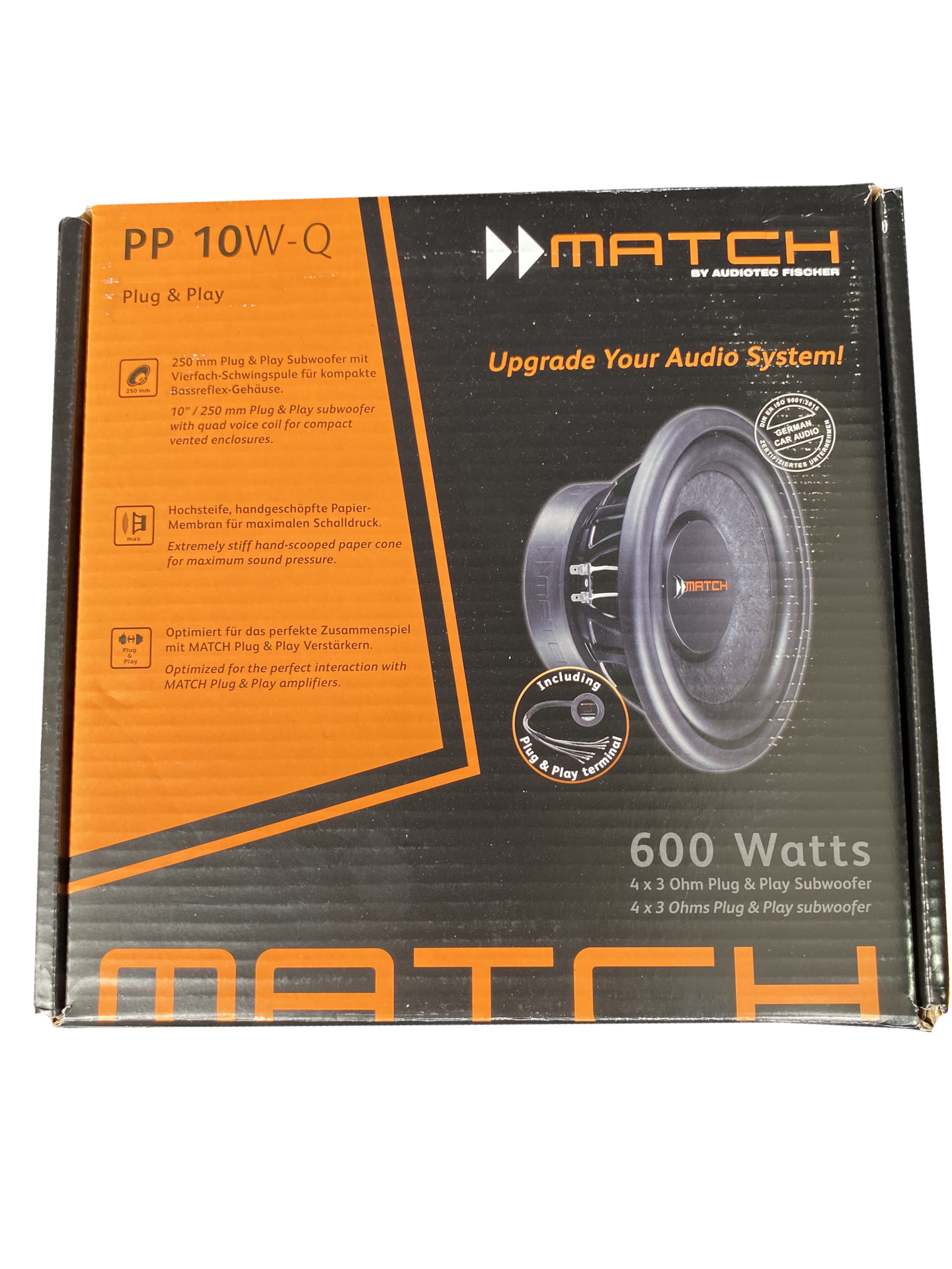 Сабвуферные динамики MATCH PP 10W-Q 