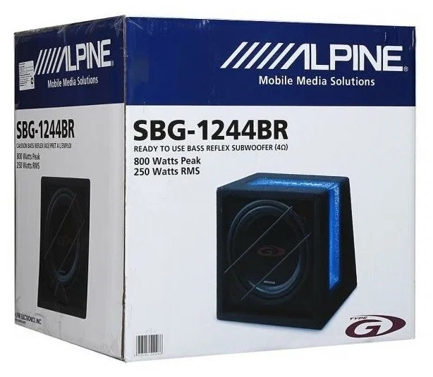 Cабвуферы корпусные пассивные Alpine SBG-1244BR 