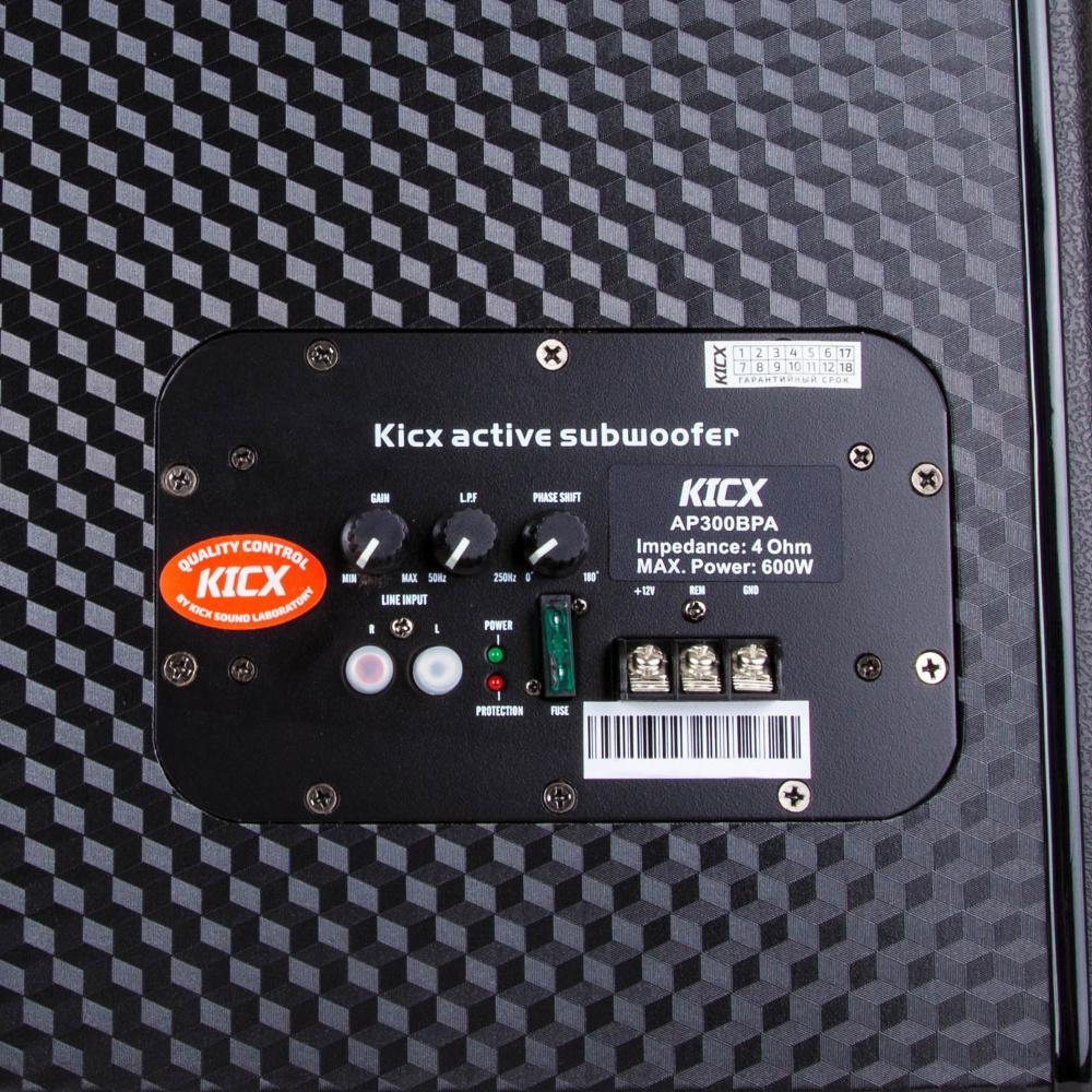 Cабвуферы корпусные активные KICX AP 300BPA 