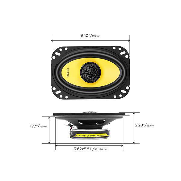 Акустика автомобильная Recoil RLX462 