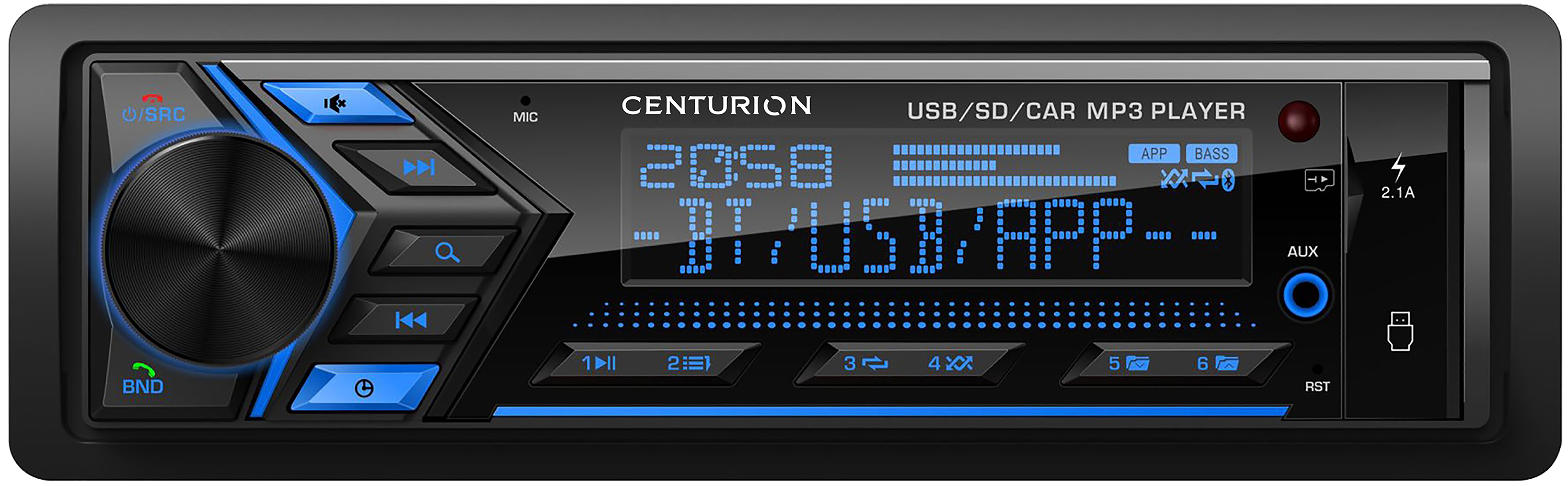1-DIN USB/SD-ресиверы (без CD) Centurion MX-050 