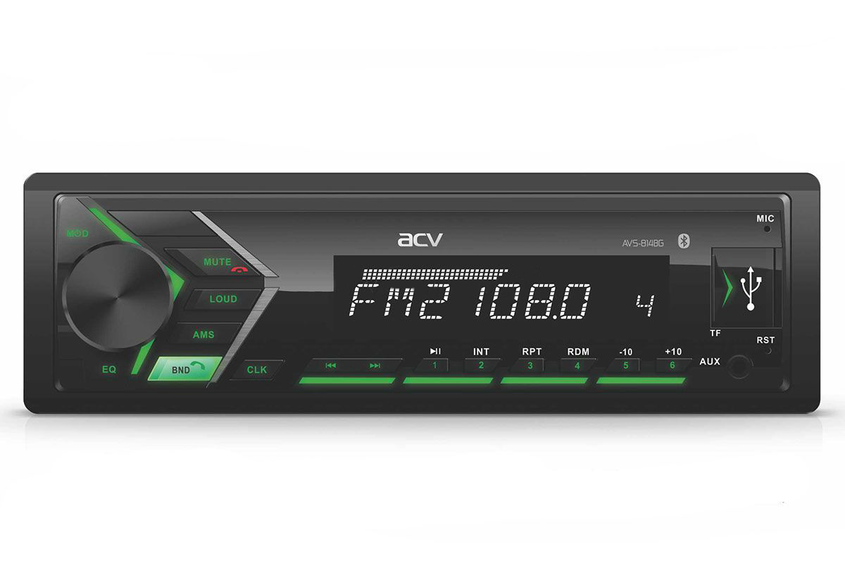 1-DIN USB/SD-ресиверы (без CD) ACV AVS-814BG 