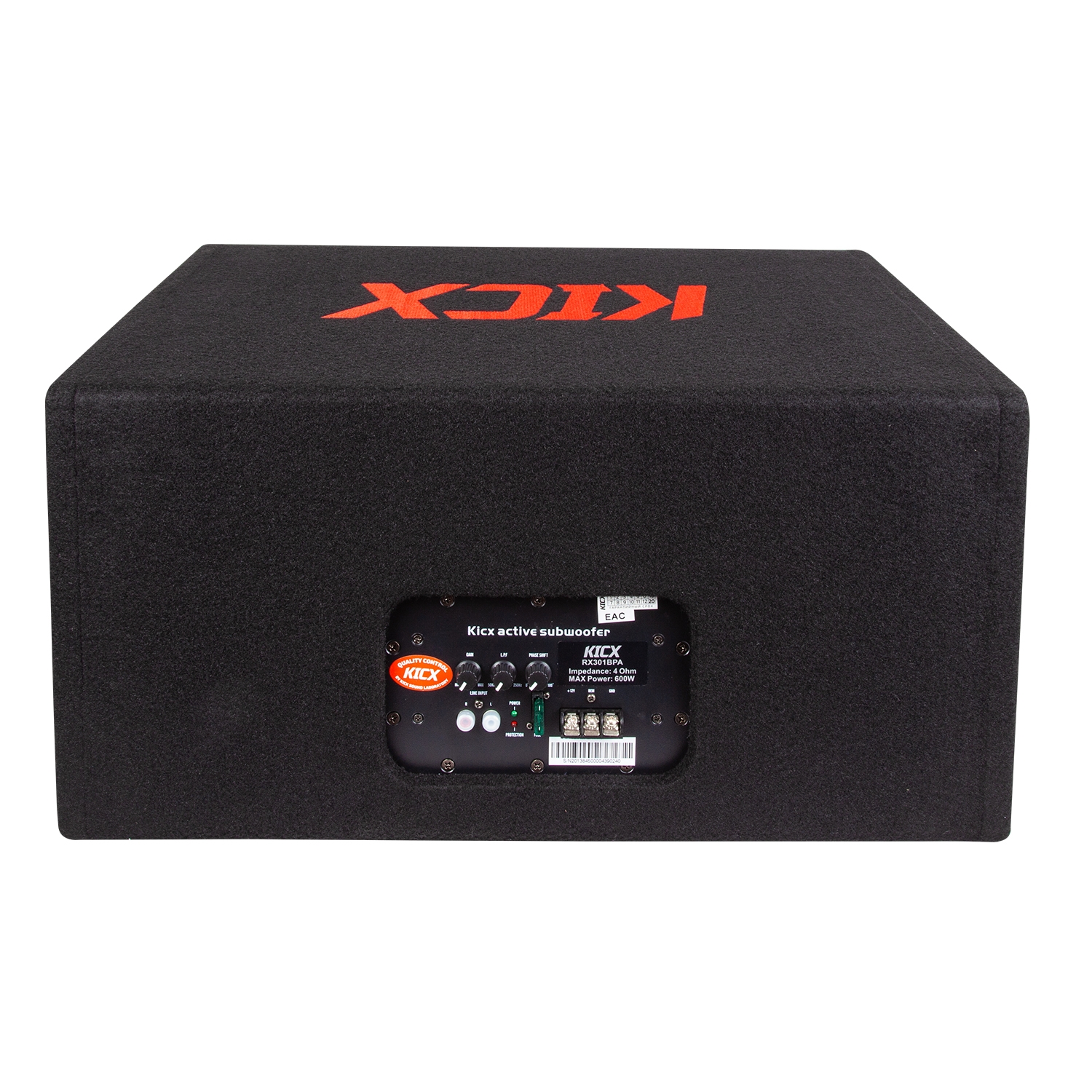 Cабвуферы корпусные активные KICX RX301BPA 