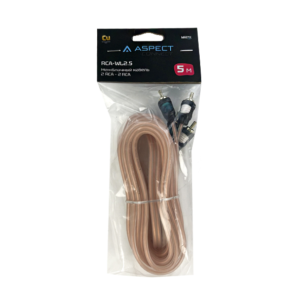 Кабели межблочные (RCA), AUX, HDMI, RCA разъёмы Aspect RCA-WL2,5 