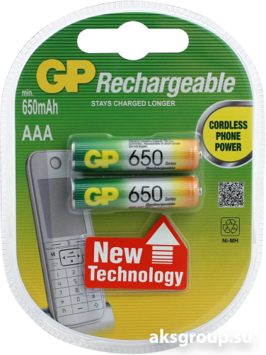 Аккумулятор ААA R3 GP 650mAh