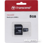 Transcend MicroSD 8Gb (SD adapter ) TS8GUSDHC10