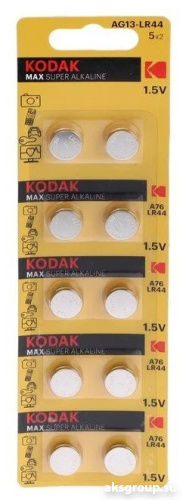 Kodak AG13/LR44/LR1154/A76-BL10