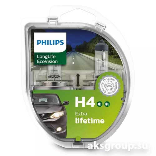 PHILIPS H4 LongLife EcoVision