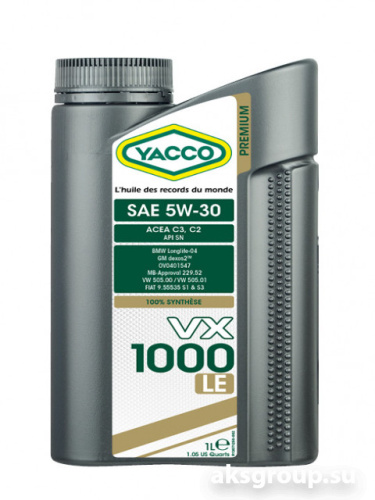 YACCO VX1000 LE 5W30