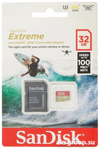 SanDisk MicroSD 32Gb UHS-I U3