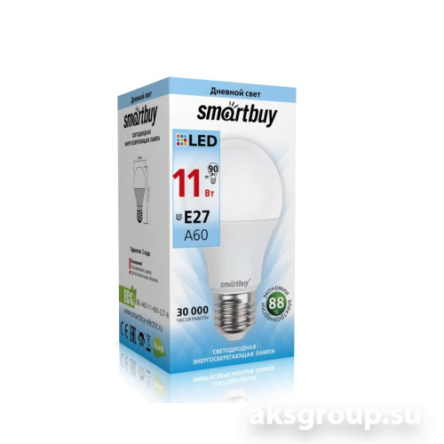 Лампа Smartbuy A60-11W/4000/E27 ( SBL-A60-11-4K-E27 )