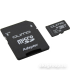 Qumo MicroSDHC 32Gb Class 10 UHS-I U3 (с адапт. SD)