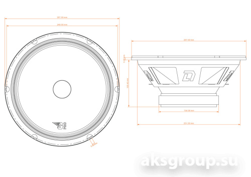 DL Audio Gryphon PRO 250 Midbass