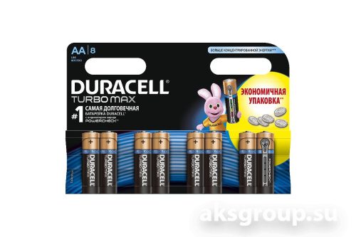 Батарейка АА LR6-8BL Duracell Turbo