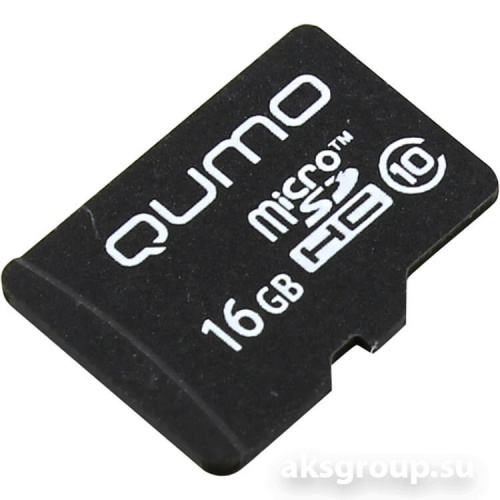 Qumo MicroSDHC 16Gb Class 10 (с адаптером SD)