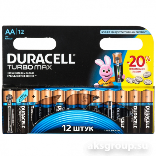 Батарейка АА LR6-12BL Duracell Turbo