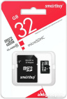 Smartbuy MicroSDHC 32Gb Class 10 (с адаптером SD)
