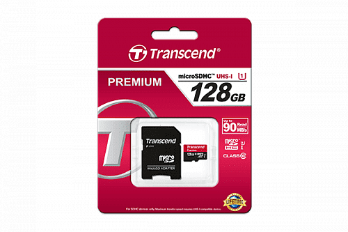 Transcend MicroSD 128Gb (SD adapter )