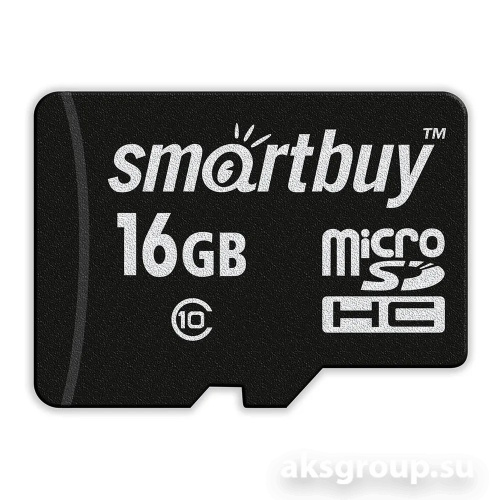 Smartbuy MicroSDHC 16Gb Class 10 (с адаптером SD)