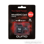 Qumo MicroSDHC 16Gb Class 10 (с адаптером SD)