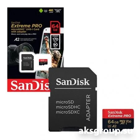 SanDisk MicroSD 64Gb UHS-I U3