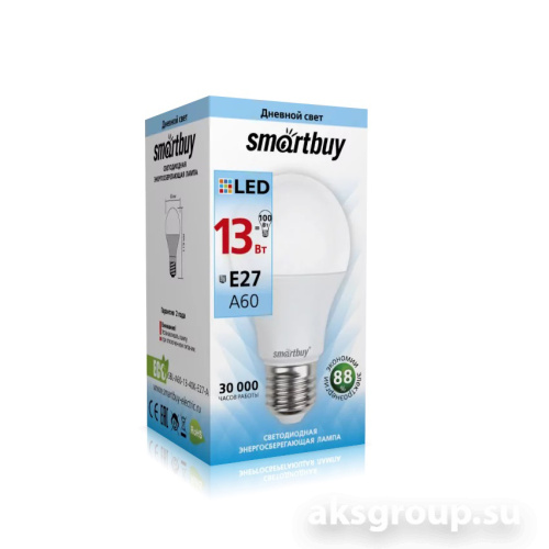 Лампа Smartbuy A60-13W/4000/E27 ( SBL-A60-13-4K-E27 )