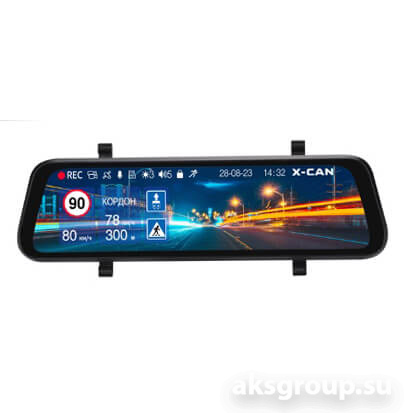 X-CAN Mirror City GPS WiFi Duo