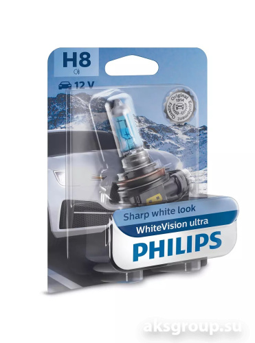 PHILIPS H8 WhiteVision Ultra