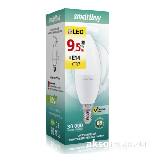 Лампа Smartbuy С37-12W/3000/E14 ( SBL-С37-12-30K-E14 )